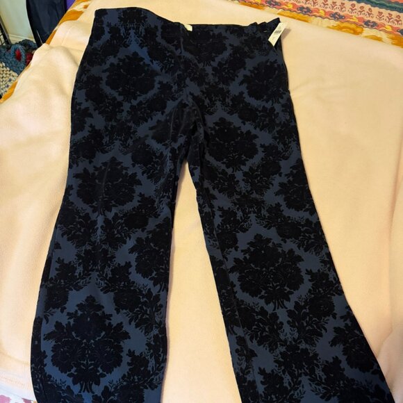 Anthropologie Floral Ponte Full Length - Picture 3 of 5